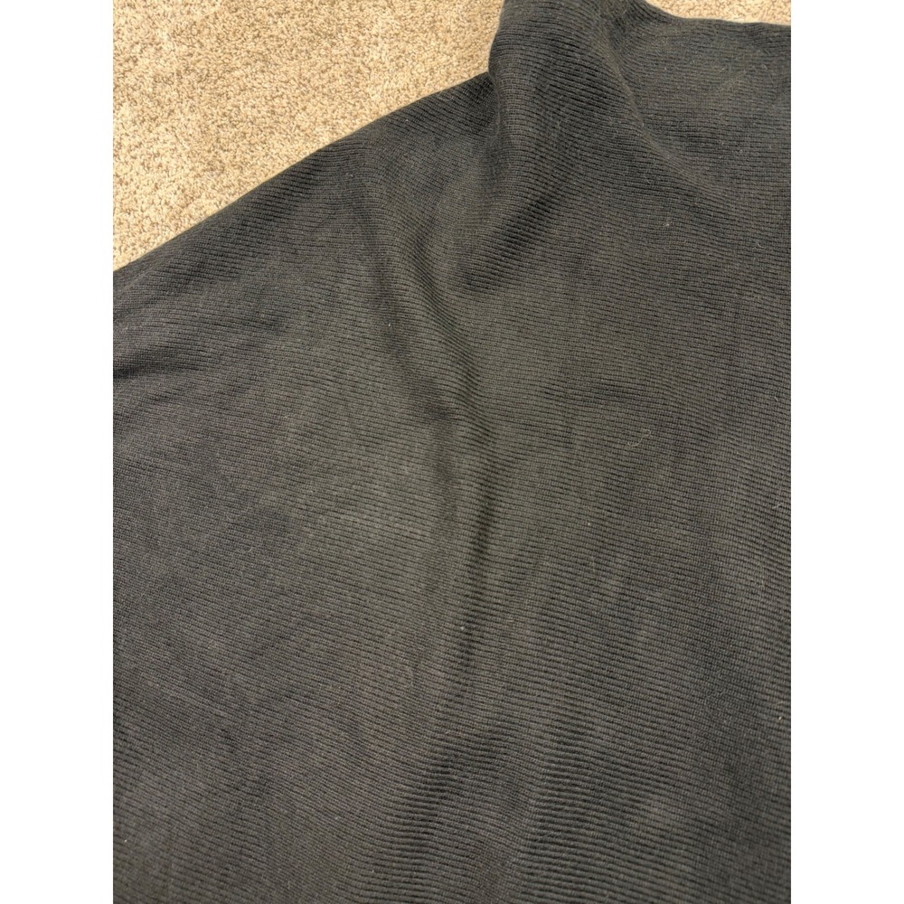 Bluivy Black Mock Neck Batwing Sleeve Ribbed Knit Sweater Womens Size SM - Picture 2 of 6
